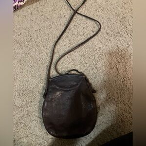 Vintage Fossil Brown Leather mini Bag